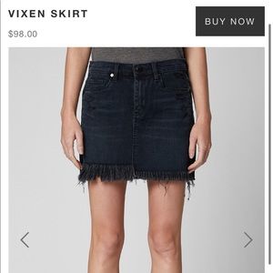 Blank NYC black denim skirt